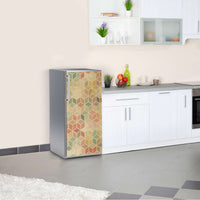 Kühlschrank Folie 3D Retro Kühlschrank 60x120 cm