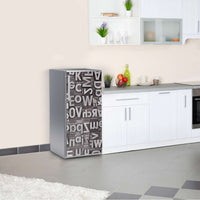 Kühlschrank Folie Alphabet Kühlschrank 60x120 cm