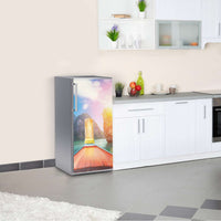 Kühlschrank Folie Blue Water Lagoon Kühlschrank 60x120 cm