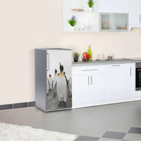 Kühlschrank Folie Penguin Family Kühlschrank 60x120 cm