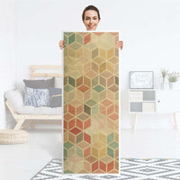 Kühlschrank Folie 3D Retro - Küche - Kühlschrankgröße 60x150 cm