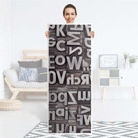 Kühlschrank Folie Alphabet - Küche - Kühlschrankgröße 60x150 cm