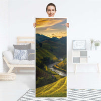 Kühlschrank Folie Reisterrassen - Küche - Kühlschrankgröße 60x150 cm