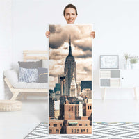 Kühlschrank Folie Skyline NYC - Küche - Kühlschrankgröße 60x150 cm