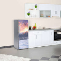 Kühlschrank Folie Zauberhafte Winterlandschaft Kühlschrank 60x150 cm
