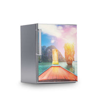 Kühlschrank Folie -Blue Water Lagoon- Kühlschrank 60x80 cm