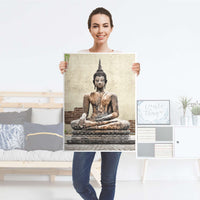 Kühlschrank Folie Relaxing Buddha - Küche - Kühlschrankgröße 60x80 cm