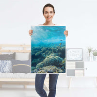 Kühlschrank Folie Underwater World - Küche - Kühlschrankgröße 60x80 cm