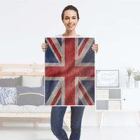 Kühlschrank Folie Union Jack - Küche - Kühlschrankgröße 60x80 cm