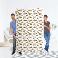Möbel Klebefolie Working Cars - IKEA Besta Schrank Hoch 6 Türen - Folie