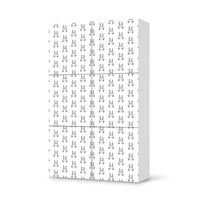 Möbel Klebefolie Hoppel - IKEA Besta Schrank Hoch 6 Türen - weiss