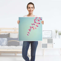 Möbel Klebefolie Ikebana für Anfänger - IKEA Hemnes Beistelltisch 55x55 cm - Folie