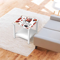 Möbel Klebefolie Firefighter - IKEA Hemnes Beistelltisch 55x55 cm - Kinderzimmer