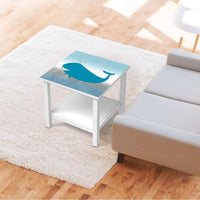 Möbel Klebefolie Herr Wal - IKEA Hemnes Beistelltisch 55x55 cm - Kinderzimmer