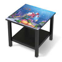 Möbel Klebefolie Bubbles - IKEA Hemnes Beistelltisch 55x55 cm - schwarz