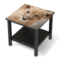 Möbel Klebefolie Simba - IKEA Hemnes Beistelltisch 55x55 cm - schwarz
