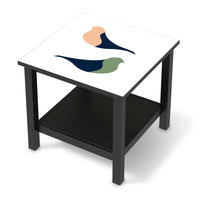 Möbel Klebefolie Vintage Vögel - IKEA Hemnes Beistelltisch 55x55 cm - schwarz