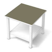 Möbel Klebefolie Braungrau Light - IKEA Hemnes Beistelltisch 55x55 cm - weiss