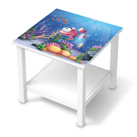Möbel Klebefolie Bubbles - IKEA Hemnes Beistelltisch 55x55 cm - weiss