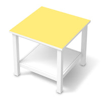 Möbel Klebefolie Gelb Light - IKEA Hemnes Beistelltisch 55x55 cm - weiss