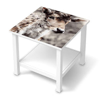 Möbel Klebefolie Hirsch - IKEA Hemnes Beistelltisch 55x55 cm - weiss