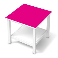 Möbel Klebefolie Pink Dark - IKEA Hemnes Beistelltisch 55x55 cm - weiss