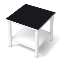 Möbel Klebefolie Schwarz - IKEA Hemnes Beistelltisch 55x55 cm - weiss