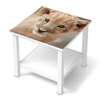 Möbel Klebefolie Simba - IKEA Hemnes Beistelltisch 55x55 cm - weiss