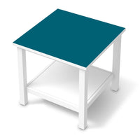 Möbel Klebefolie Türkisgrün Dark - IKEA Hemnes Beistelltisch 55x55 cm - weiss