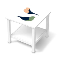Möbel Klebefolie Vintage Vögel - IKEA Hemnes Beistelltisch 55x55 cm - weiss
