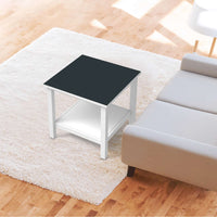 Möbel Klebefolie Blaugrau Dark - IKEA Hemnes Beistelltisch 55x55 cm - Wohnzimmer