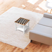 Möbel Klebefolie Spieltisch Schach - IKEA Hemnes Beistelltisch 55x55 cm - Wohnzimmer