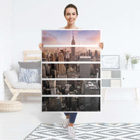 Möbel Klebefolie Big Apple - IKEA Malm Kommode 6 Schubladen (hoch) - Folie