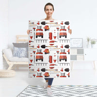 Möbel Klebefolie Firefighter - IKEA Malm Kommode 6 Schubladen (hoch) - Folie