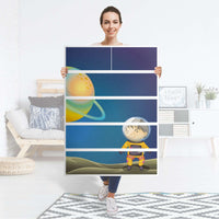 Möbel Klebefolie Young Explorer - IKEA Malm Kommode 6 Schubladen (hoch) - Folie