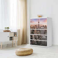 Möbel Klebefolie Big Apple - IKEA Malm Kommode 6 Schubladen (hoch) - Schlafzimmer