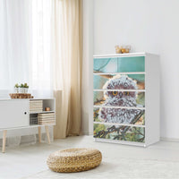Möbel Klebefolie Wuschel - IKEA Malm Kommode 6 Schubladen (hoch) - Schlafzimmer