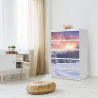 Möbel Klebefolie Zauberhafte Winterlandschaft - IKEA Malm Kommode 6 Schubladen (hoch) - Schlafzimmer