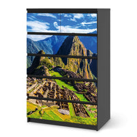 Möbel Klebefolie Machu Picchu - IKEA Malm Kommode 6 Schubladen (hoch) - schwarz