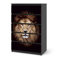 Möbel Klebefolie Wild Eyes - IKEA Malm Kommode 6 Schubladen (hoch) - schwarz