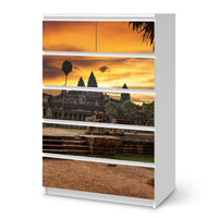 Möbel Klebefolie Angkor Wat - IKEA Malm Kommode 6 Schubladen (hoch) - weiss