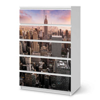 Möbel Klebefolie Big Apple - IKEA Malm Kommode 6 Schubladen (hoch) - weiss