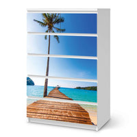 Möbel Klebefolie Caribbean - IKEA Malm Kommode 6 Schubladen (hoch) - weiss