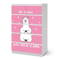 Möbel Klebefolie Dalai Llama - IKEA Malm Kommode 6 Schubladen (hoch) - weiss