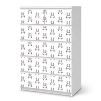 Möbel Klebefolie Hoppel - IKEA Malm Kommode 6 Schubladen (hoch) - weiss