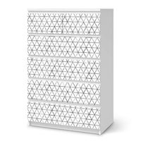 Möbel Klebefolie Mediana - IKEA Malm Kommode 6 Schubladen (hoch) - weiss