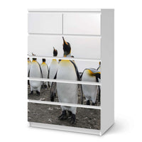 Möbel Klebefolie Penguin Family - IKEA Malm Kommode 6 Schubladen (hoch) - weiss