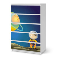 Möbel Klebefolie Young Explorer - IKEA Malm Kommode 6 Schubladen (hoch) - weiss
