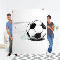 Möbel Klebefolie Freistoss - IKEA Pax Schrank 201 cm Höhe - Schiebetür 75 cm - Folie
