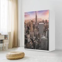 Möbel Klebefolie Big Apple - IKEA Pax Schrank 201 cm Höhe - Schiebetür 75 cm - Schlafzimmer